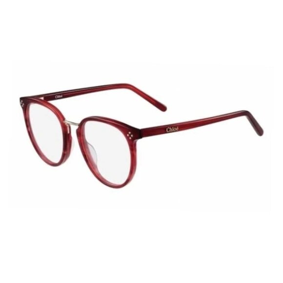 NEW  CHLOE EYEGLASSES BURGUNDY WOMEN EYEWEAR CHLOE - Picture 1 of 3